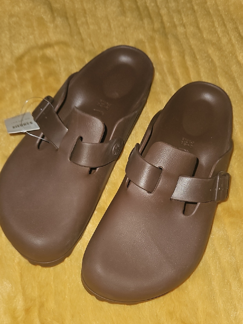 Birkenstock Brown Slip-On Clog Sandals